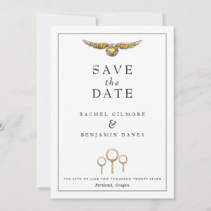 Harry Potter Magical Watercolor Wedding Save The Date