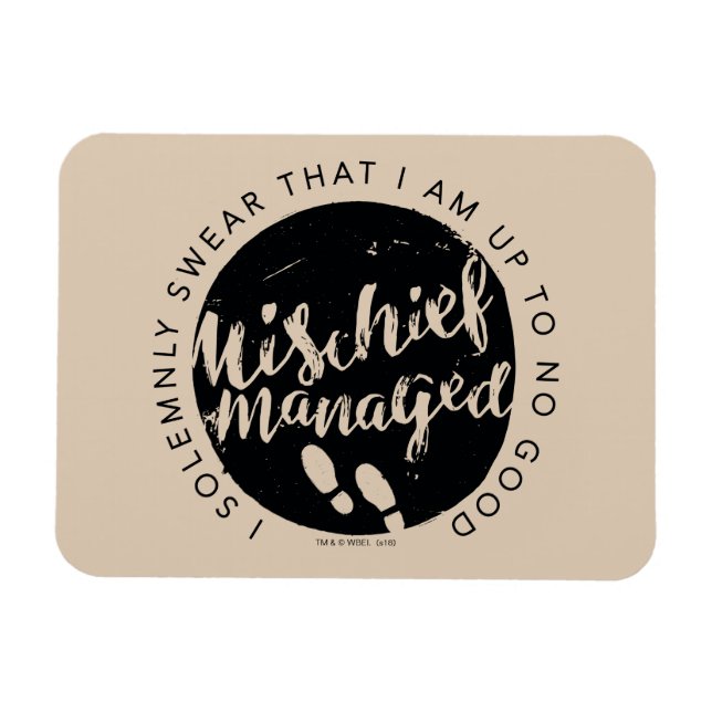 Harry Potter | Marauder's Map Charms Typography Magnet (Horizontal)