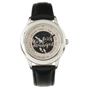 Harry Potter Marauder's Map Charms Typography Watch