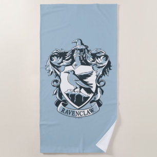 Harry Potter   Modern Ravenclaw Crest Beach Towel
