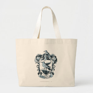 Harry Potter   Modern Ravenclaw Crest Large Tote Bag