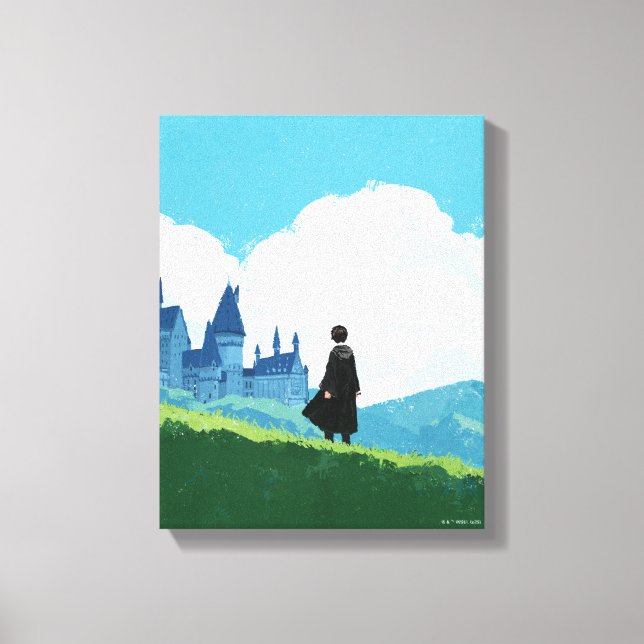 HARRY POTTER™ Overlooking HOGWARTS™ Castle Canvas Print (Front)