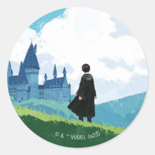 HARRY POTTER™ Overlooking HOGWARTS™ Castle Classic Round Sticker