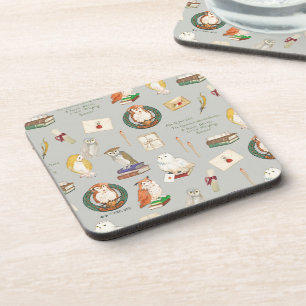 HARRY POTTER™ Owl Letter Pattern Coaster