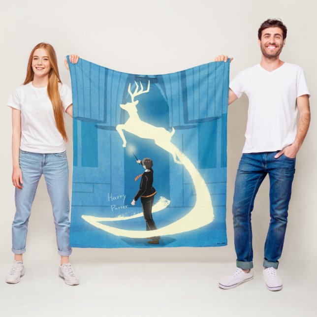HARRY POTTER™ Patronus Painting Fleece Blanket (In Situ)