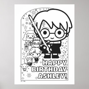 HARRY POTTER™ Personalised Birthday Colouring Poster