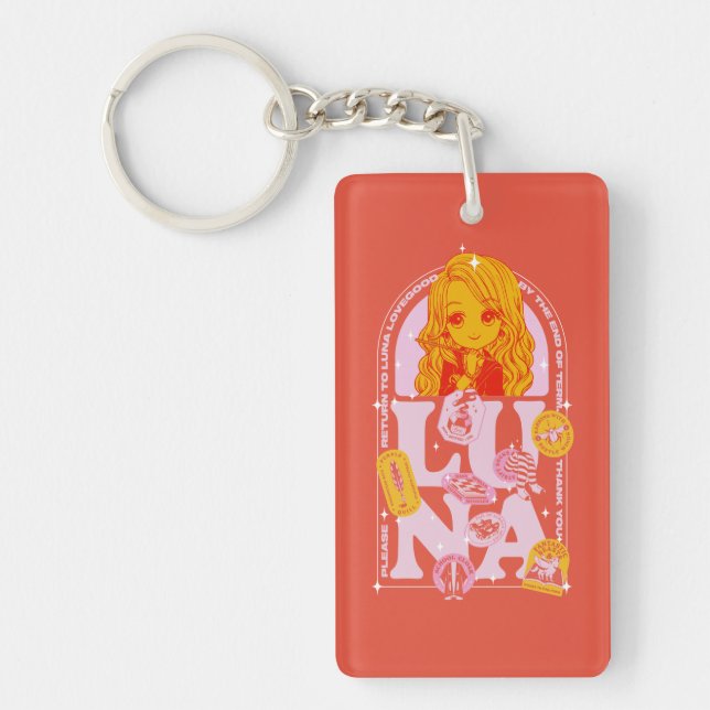 HARRY POTTER™ | Please Return to Luna Lovegood Key Ring (Front)