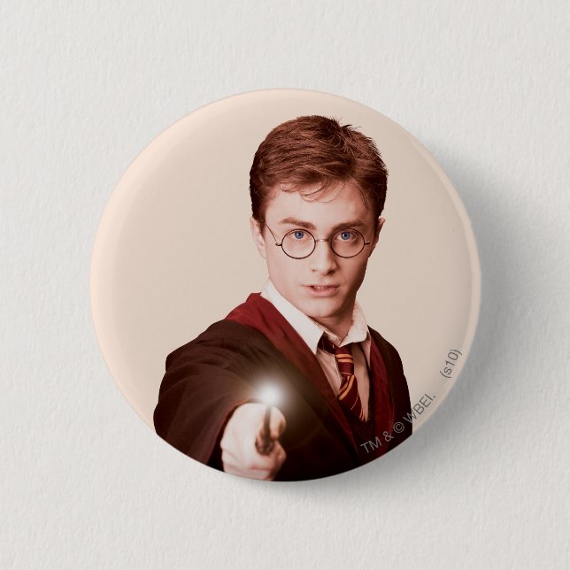 Harry Potter Points Wand 6 Cm Round Badge (Front)
