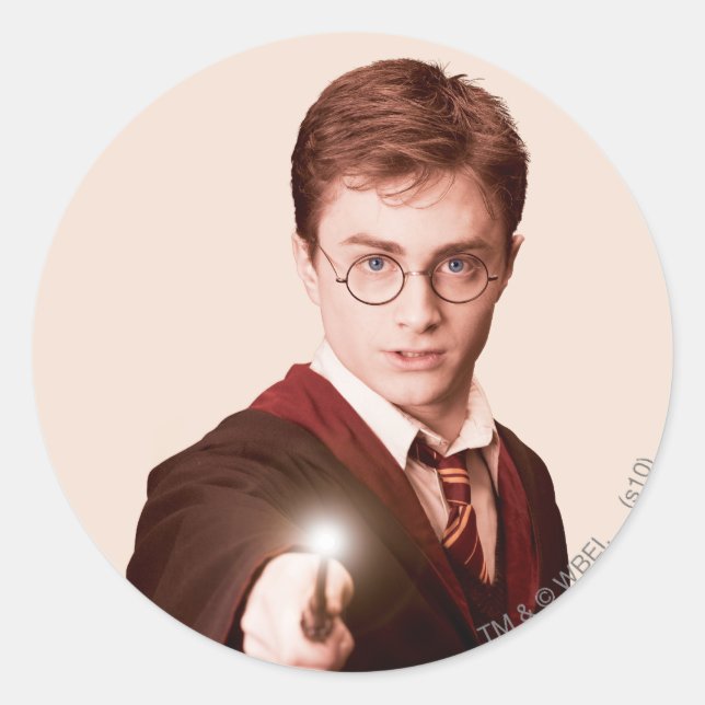 Harry Potter Points Wand Classic Round Sticker (Front)