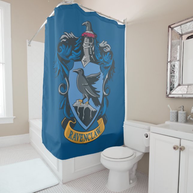 Harry Potter | Ravenclaw Coat of Arms Shower Curtain (In Situ)