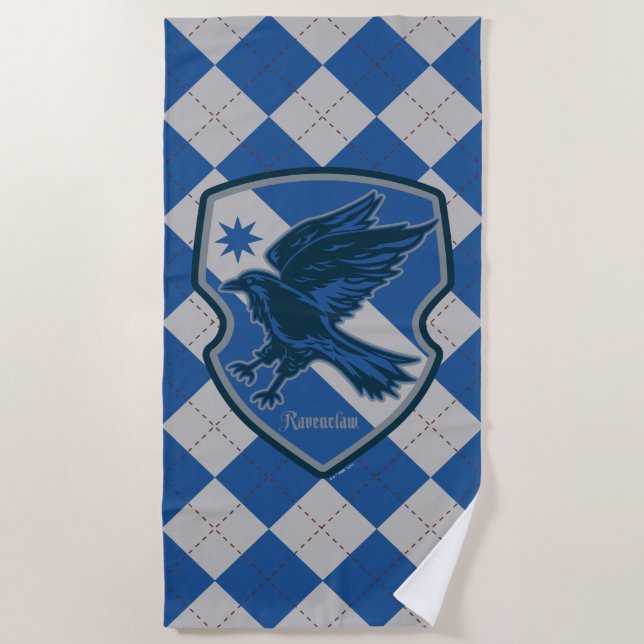 Harry Potter | Ravenclaw House Pride Crest Beach Towel (Front)