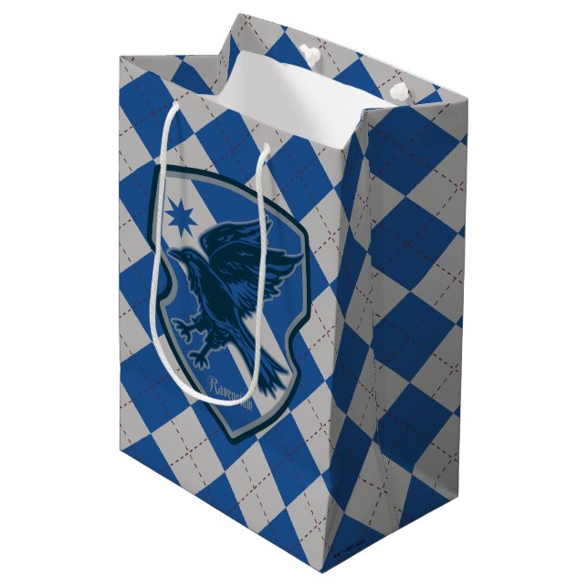 Harry Potter | Ravenclaw House Pride Crest Medium Gift Bag (Front Angled)