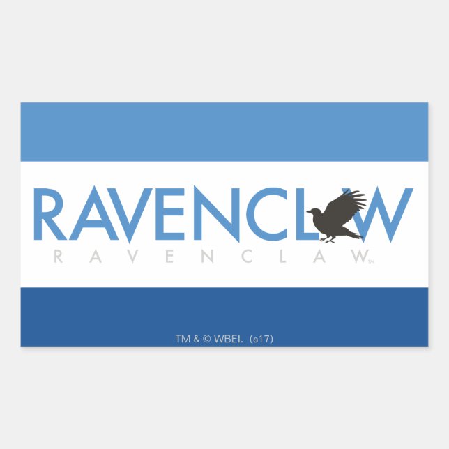 Harry Potter | Ravenclaw House Pride Logo Rectangular Sticker (Front)