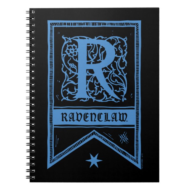Harry Potter | Ravenclaw Monogram Banner Notebook (Front)