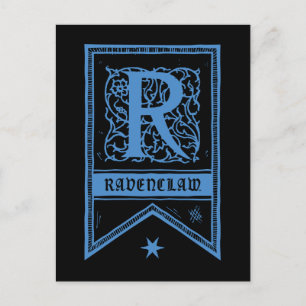Harry Potter Ravenclaw Monogram Banner Postcard