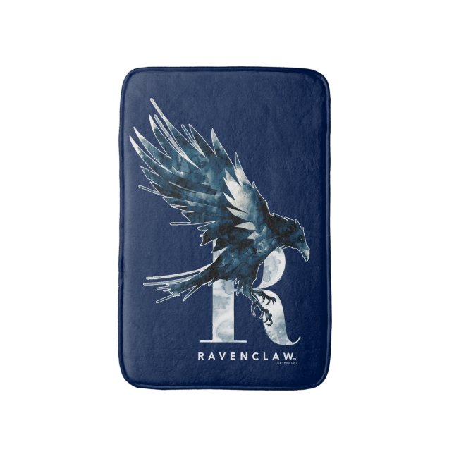 Harry Potter | RAVENCLAW™ Raven Watercolor Bath Mat (Front Vertical)