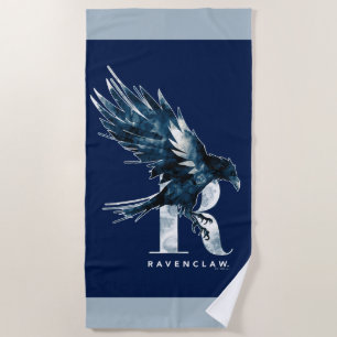 Harry Potter   RAVENCLAW™ Raven Watercolor Beach Towel