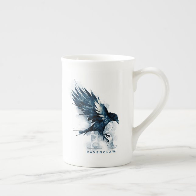 Harry Potter | RAVENCLAW™ Raven Watercolor Bone China Mug (Right)
