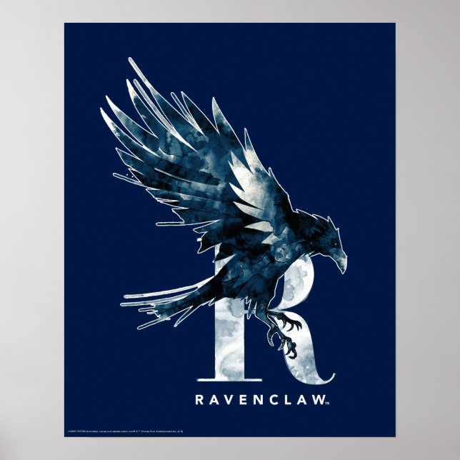 Harry Potter | RAVENCLAW™ Raven Watercolor Poster (Front)