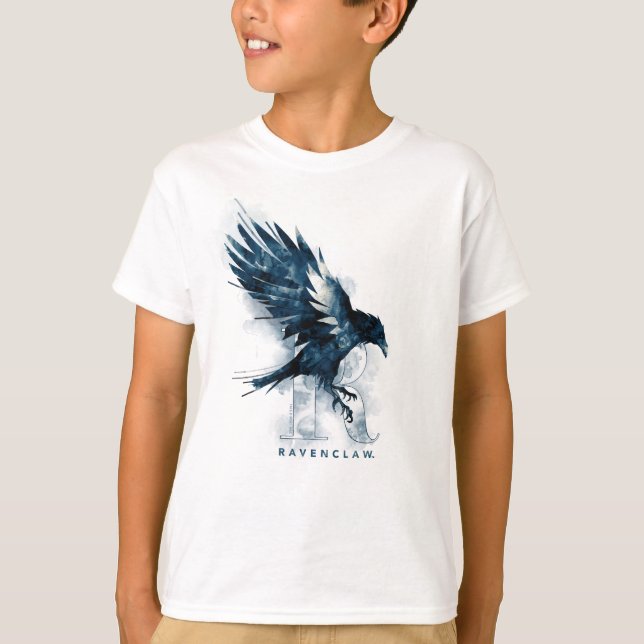Harry Potter | RAVENCLAW™ Raven Watercolor T-Shirt (Front)