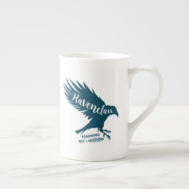 Harry Potter | RAVENCLAW™ Silhouette Typography Bone China Mug (Right)