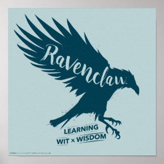 Harry Potter | RAVENCLAW™ Silhouette Typography Poster