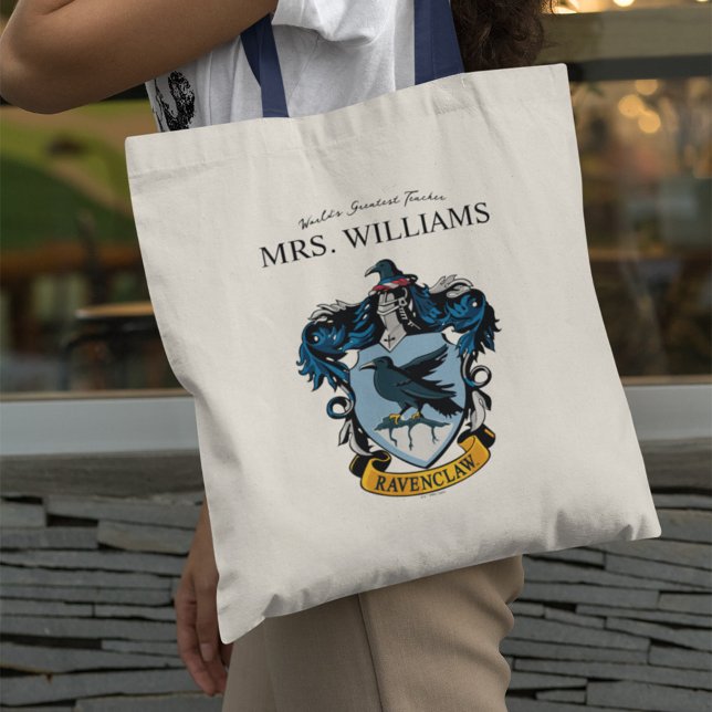 Harry Potter | Ravenclaw Teacher Personalized Tote Bag (Person carrying tote bag)