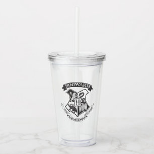 Harry Potter   Retro Hogwarts Crest Acrylic Tumbler