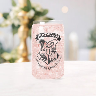 Harry Potter Retro Hogwarts Crest Can Glass
