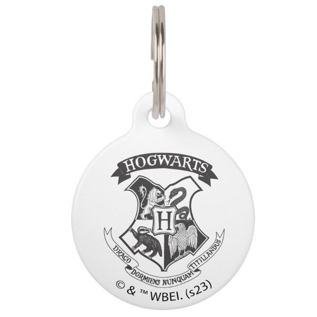 Harry Potter | Retro Hogwarts Crest Pet Tag (Front)