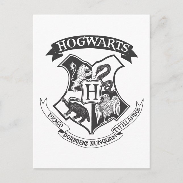Harry Potter | Retro Hogwarts Crest Postcard (Front)