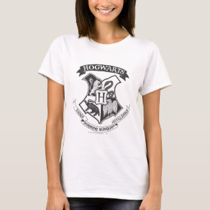 Harry Potter   Retro Hogwarts Crest T-Shirt