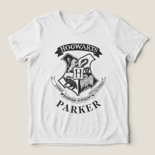 Harry Potter   Retro Hogwarts Crest Tri-Blend Shirt