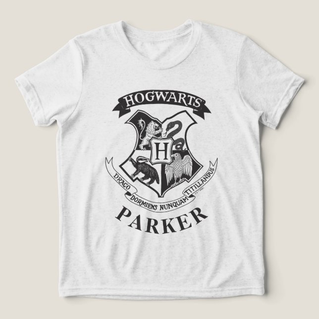 Harry Potter | Retro Hogwarts Crest Tri-Blend Shirt (Design Front)