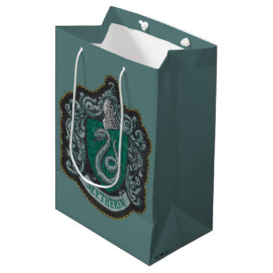 Harry Potter   Retro Mighty Slytherin Crest Medium Gift Bag