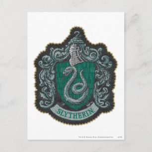 Harry Potter Retro Mighty Slytherin Crest Postcard