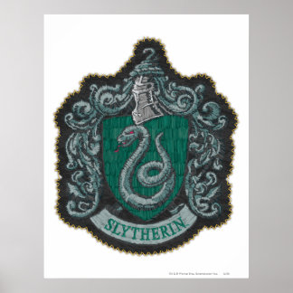 Harry Potter | Retro Mighty Slytherin Crest Poster