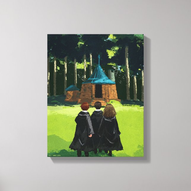 HARRY POTTER™, Ron, & Hermione at Hagrid's Hut Canvas Print (Front)