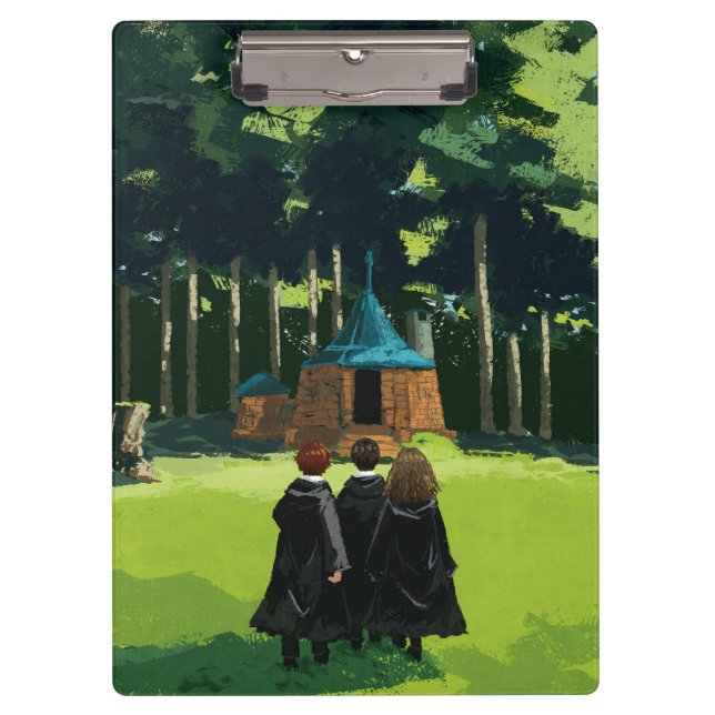 HARRY POTTER™, Ron, & Hermione at Hagrid's Hut Clipboard (Front)