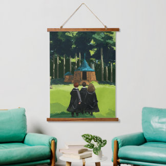 HARRY POTTER™, Ron, & Hermione at Hagrid's Hut Hanging Tapestry