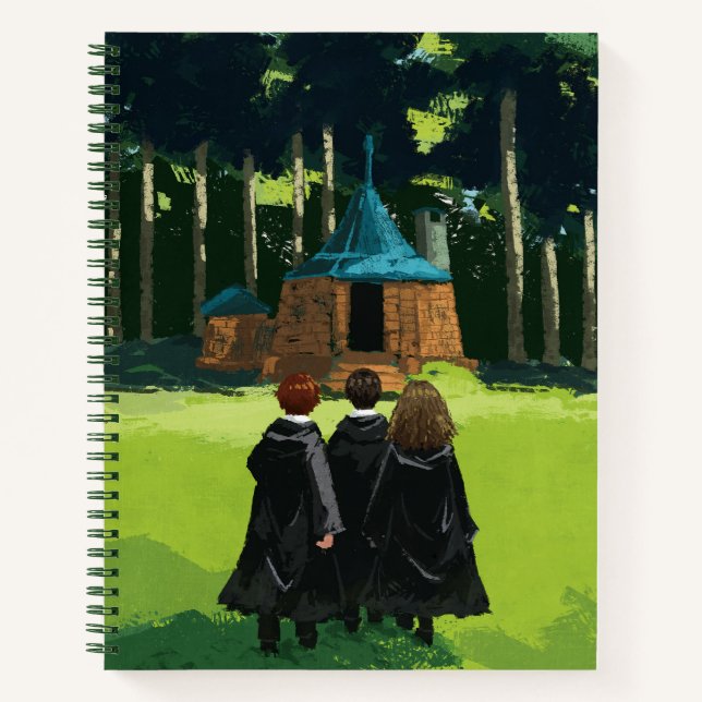 HARRY POTTER™, Ron, & Hermione at Hagrid's Hut Notebook (Front)