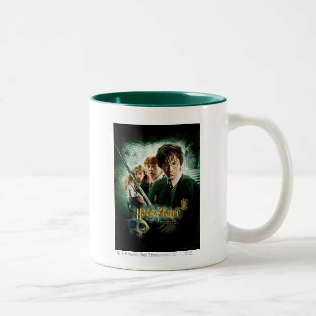 Harry Potter Ron Hermione Dobby Group Shot Two-Tone Coffee Mug (Right)
