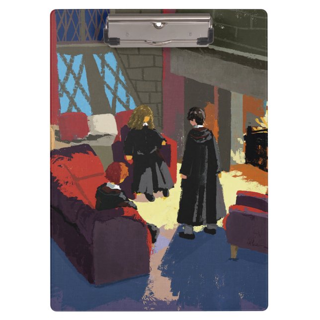 HARRY POTTER™, Ron, & Hermione in Common Room Clipboard (Front)
