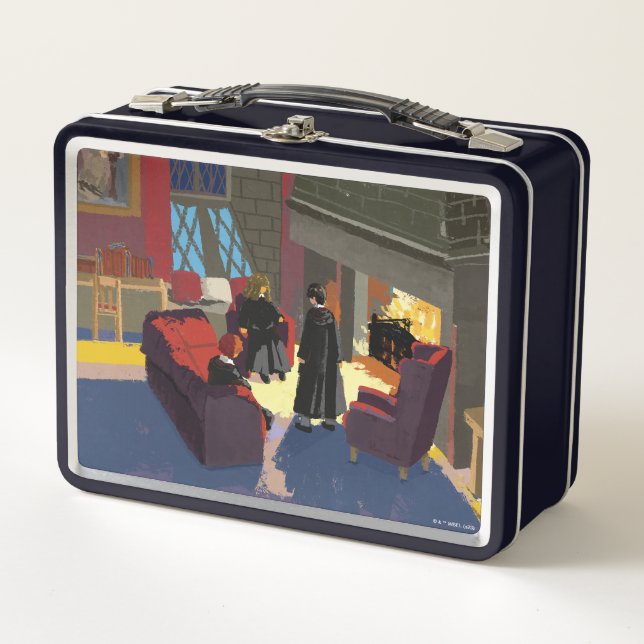 HARRY POTTER™, Ron, & Hermione in Common Room Metal Lunch Box (Front)