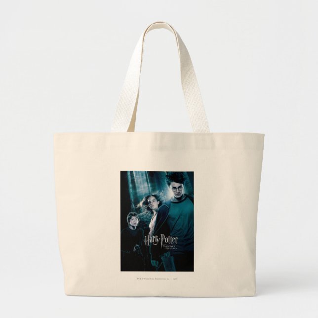 Harry Potter Ron Hermione In Forest Large Tote Bag (Front)