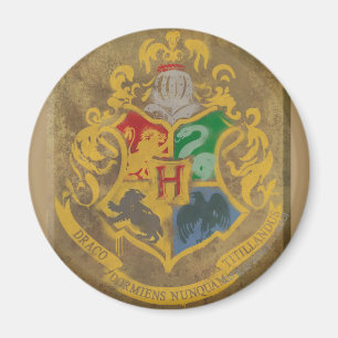 Harry Potter Rustic Hogwarts Crest Magnet