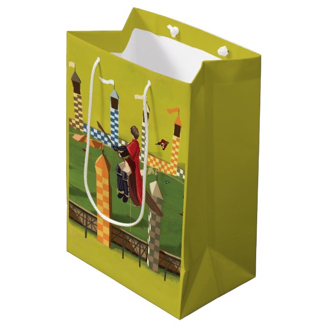 HARRY POTTER™ Seeking the Golden Snitch Medium Gift Bag (Front Angled)