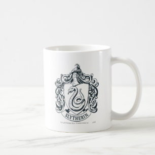 Harry Potter   Slytherin Crest - Black and White Coffee Mug
