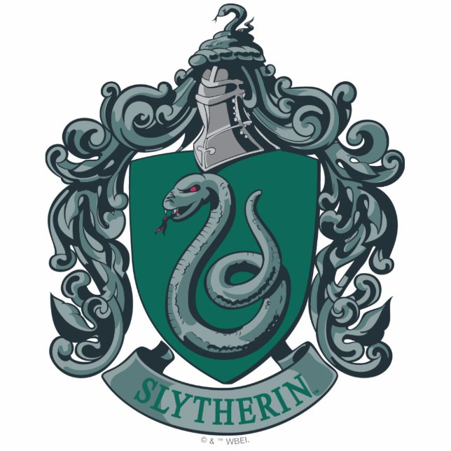 Harry Potter | Slytherin Crest Green Photo Sculpture Key Ring (Front)