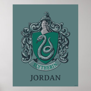 Harry Potter Slytherin Crest Green Poster